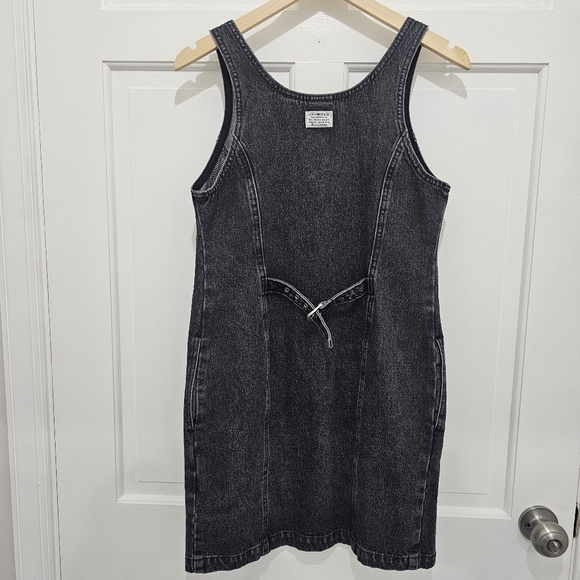 Levi's Tuli Denim Button Down Mini Dress Black Stonewash Size S - Picture 13 of 17
